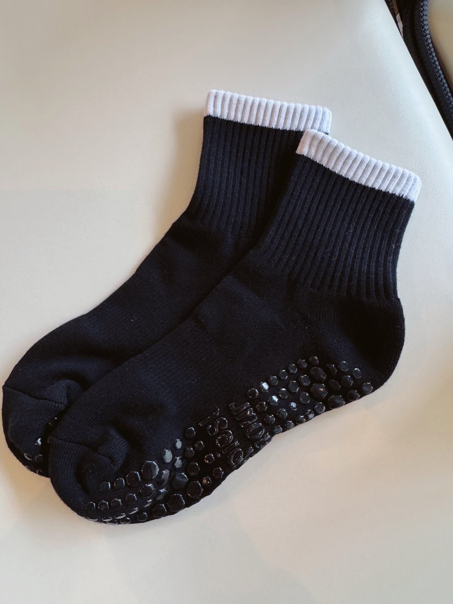 Black with White Stripe