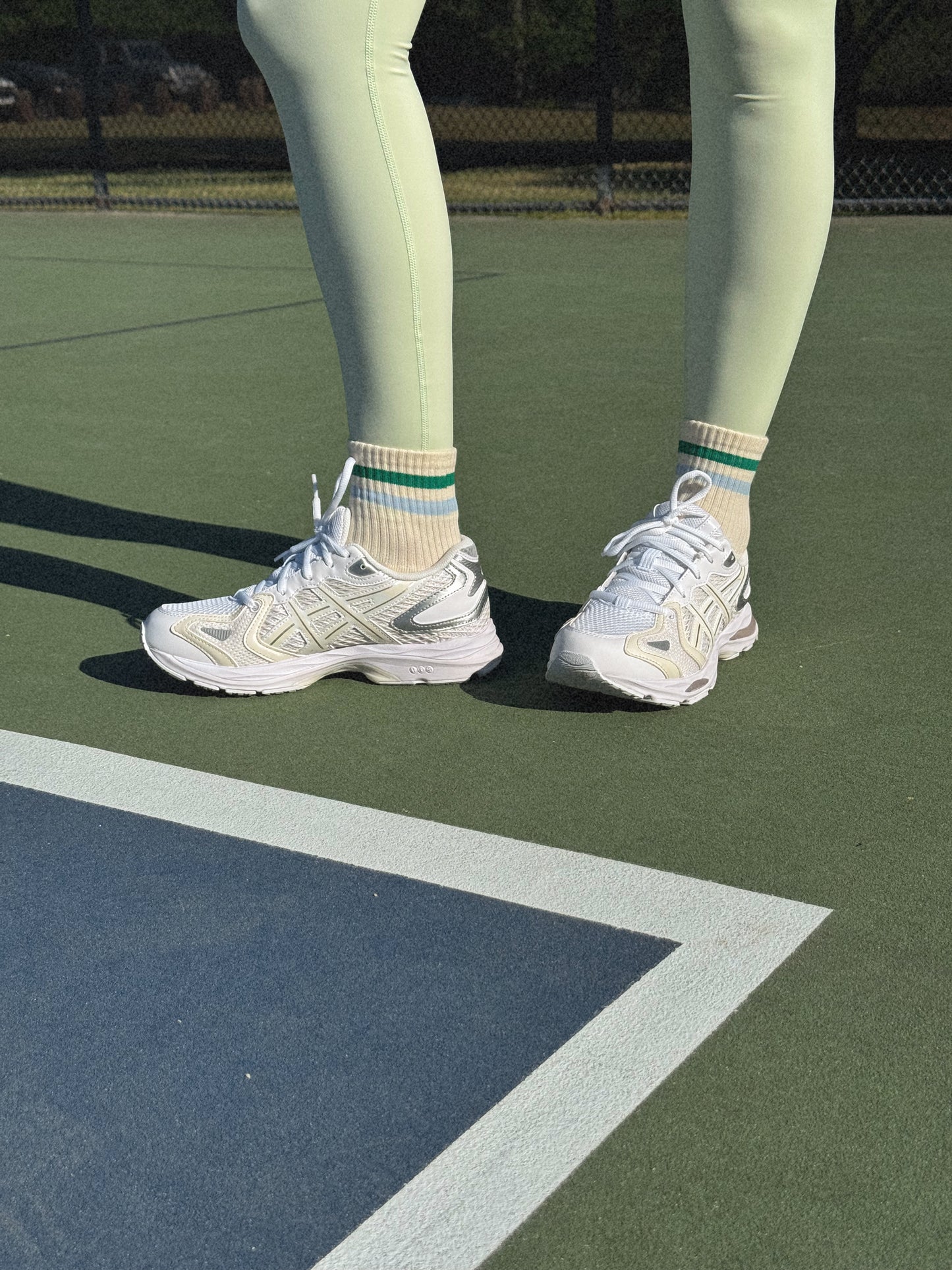 Blue Stripe Grip Sock