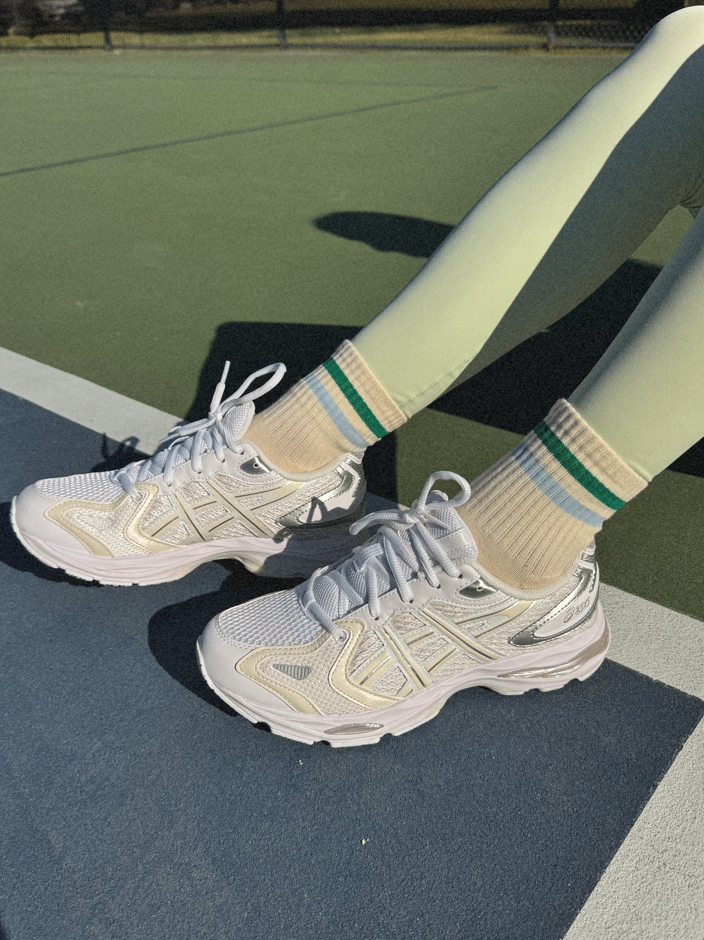 Blue Stripe Grip Sock