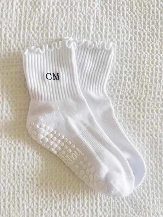 Personalized White Ruffle